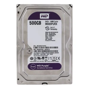 هارد دیسک اینترنال وسترن دیجیتال HARD INTERNAL PURPLE 500GB کارکرده