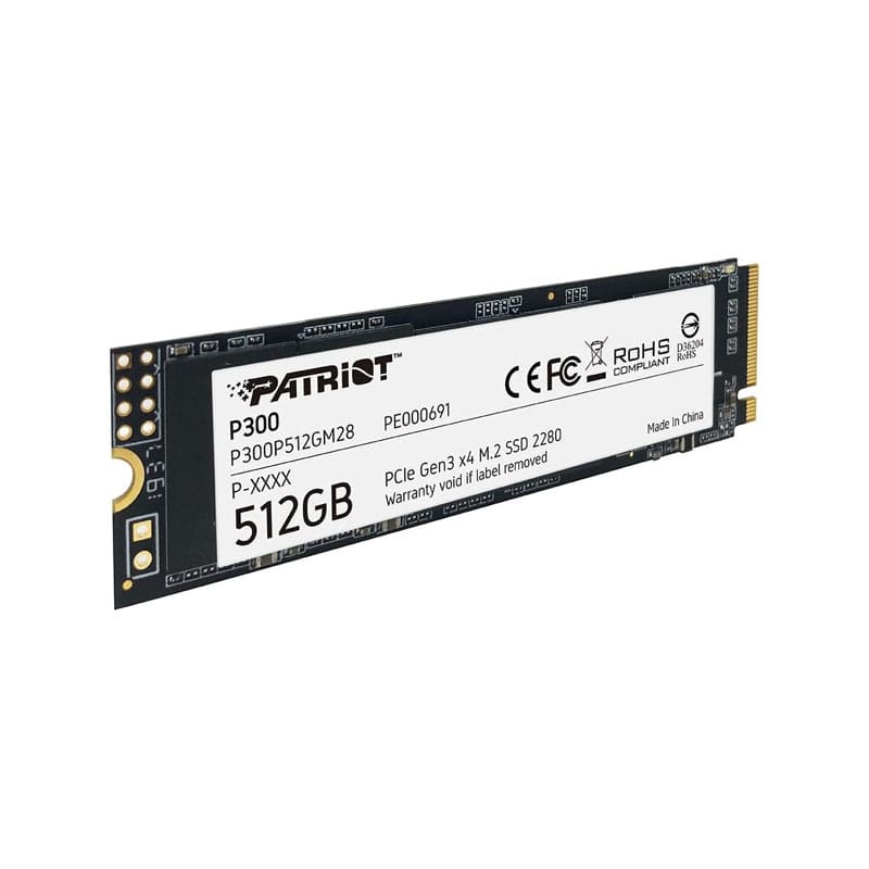 اس اس دی اینترنال M.2 NVMe پاتریوت مدل P300 ظرفیت 512 گیگابایت