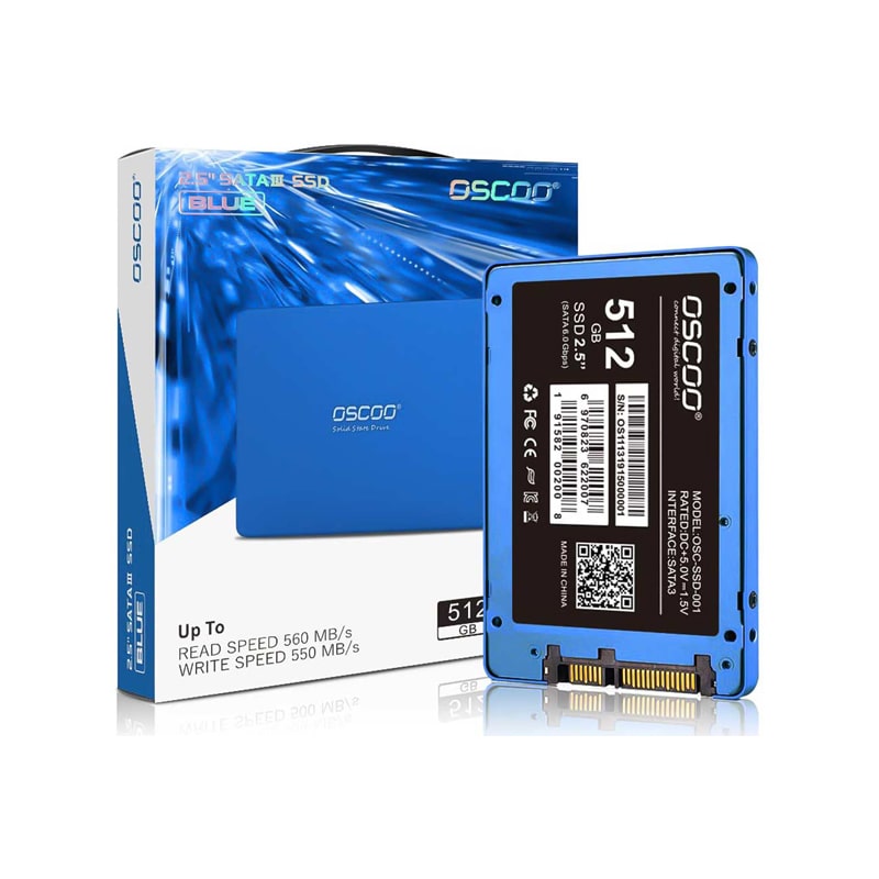 اس اس دی اینترنال اسکو مدل OSCOO SSD-001 Blue ظرفیت 512 گیگابایت