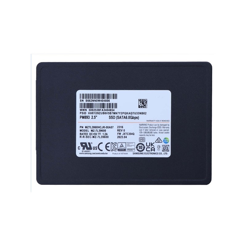 اس اس دی سرور سامسونگ مدل PM893 1.92TB