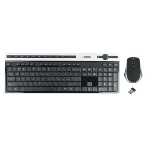 کیبورد و ماوس بی سیم گرین مدل GKM-505W
